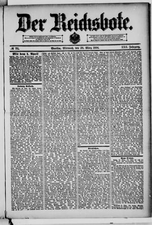 Der Reichsbote vom 28.03.1894