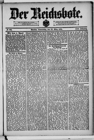 Der Reichsbote vom 29.03.1894
