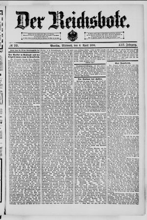 Der Reichsbote on Apr 4, 1894