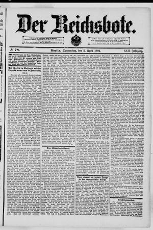 Der Reichsbote on Apr 5, 1894