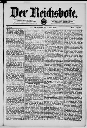 Der Reichsbote vom 08.04.1894