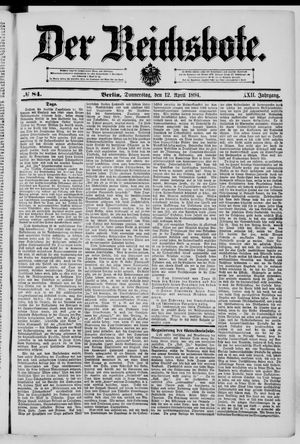 Der Reichsbote vom 12.04.1894