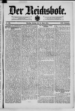 Der Reichsbote vom 13.04.1894