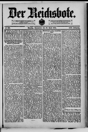 Der Reichsbote vom 28.04.1894