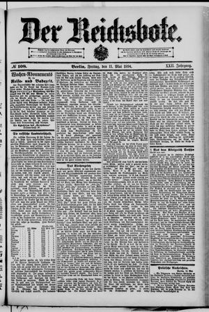Der Reichsbote vom 11.05.1894