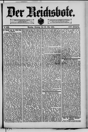 Der Reichsbote vom 20.05.1894