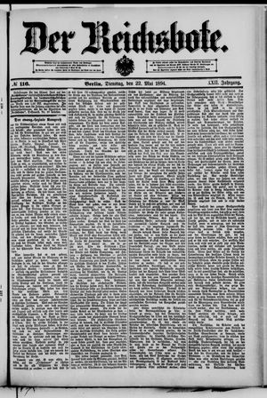 Der Reichsbote on May 22, 1894