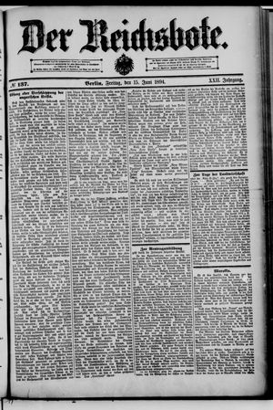 Der Reichsbote vom 15.06.1894