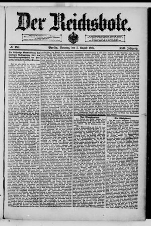 Der Reichsbote vom 05.08.1894