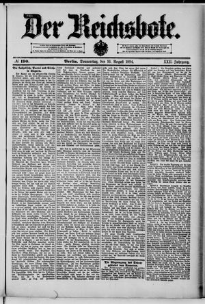 Der Reichsbote vom 16.08.1894