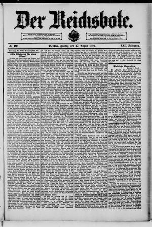 Der Reichsbote vom 17.08.1894