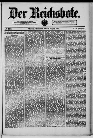 Der Reichsbote vom 18.08.1894