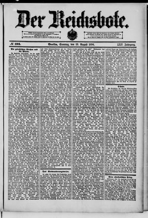 Der Reichsbote vom 19.08.1894