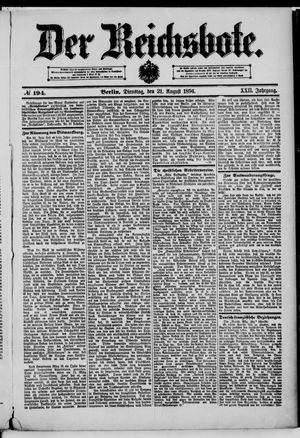 Der Reichsbote vom 21.08.1894