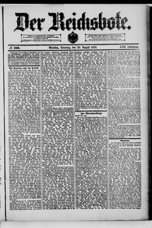 Der Reichsbote vom 26.08.1894