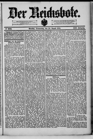 Der Reichsbote vom 30.08.1894