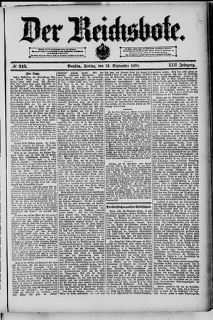 Der Reichsbote vom 14.09.1894