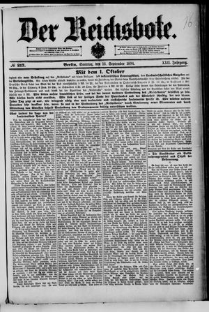 Der Reichsbote vom 16.09.1894