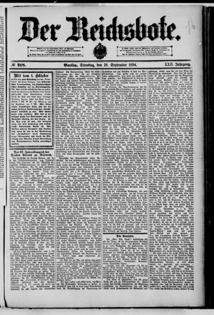 Der Reichsbote vom 18.09.1894