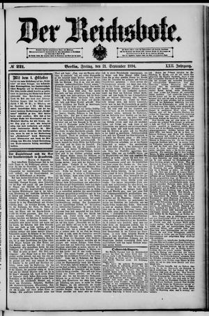 Der Reichsbote vom 21.09.1894