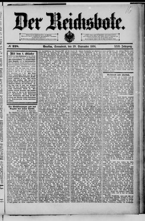 Der Reichsbote vom 29.09.1894