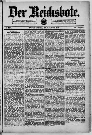 Der Reichsbote vom 16.10.1894