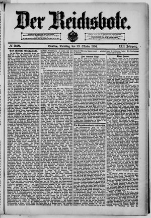 Der Reichsbote vom 23.10.1894