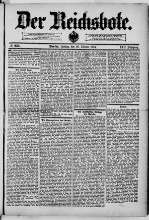 Der Reichsbote vom 26.10.1894