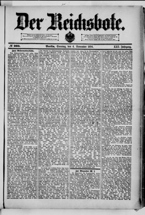 Der Reichsbote vom 04.11.1894