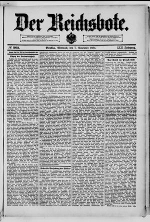Der Reichsbote vom 07.11.1894