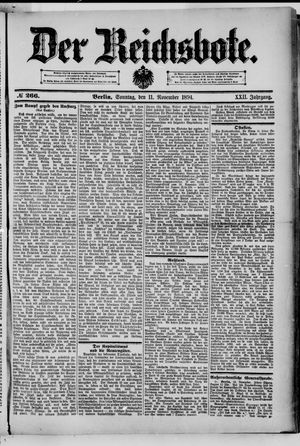 Der Reichsbote vom 11.11.1894