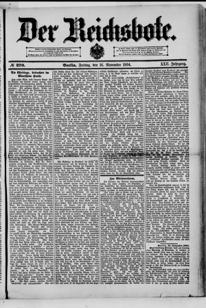 Der Reichsbote vom 16.11.1894