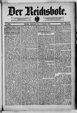 Der Reichsbote vom 01.12.1894