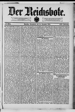 Der Reichsbote vom 15.12.1894
