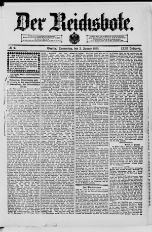 Der Reichsbote on Jan 3, 1895