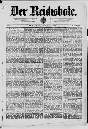 Der Reichsbote vom 06.01.1895