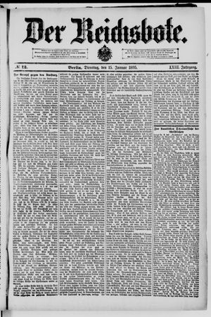 Der Reichsbote on Jan 15, 1895