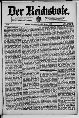 Der Reichsbote vom 19.01.1895