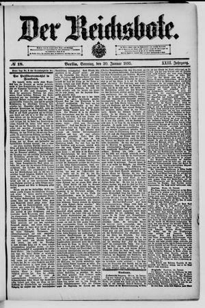 Der Reichsbote vom 20.01.1895