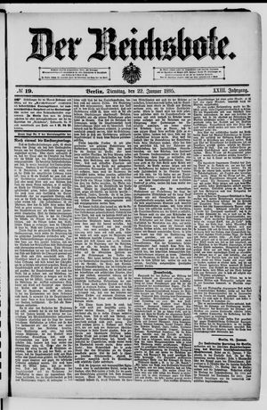 Der Reichsbote on Jan 22, 1895