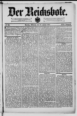 Der Reichsbote vom 23.01.1895