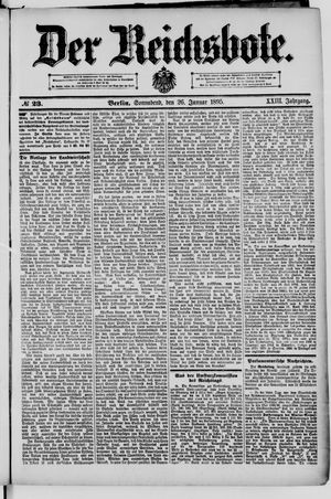 Der Reichsbote on Jan 26, 1895