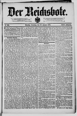 Der Reichsbote on Jan 29, 1895