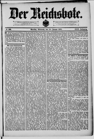 Der Reichsbote on Jan 30, 1895