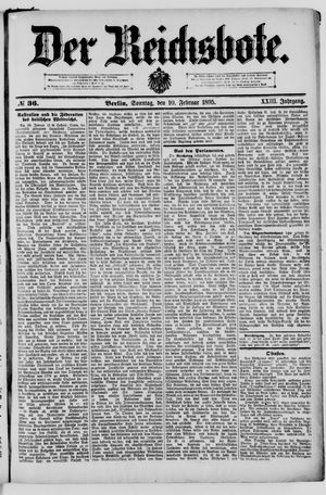 Der Reichsbote vom 10.02.1895