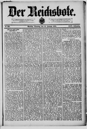 Der Reichsbote vom 12.02.1895