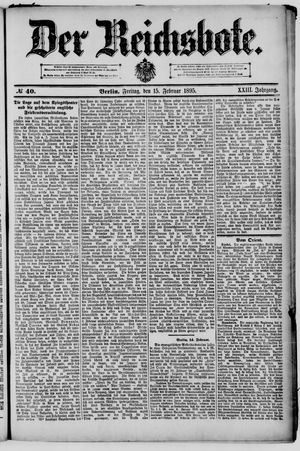 Der Reichsbote vom 15.02.1895