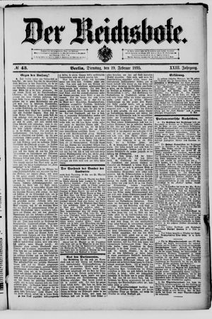 Der Reichsbote on Feb 19, 1895