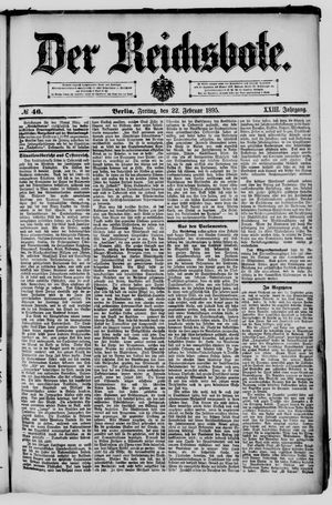 Der Reichsbote on Feb 22, 1895
