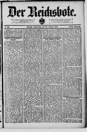 Der Reichsbote on Feb 28, 1895